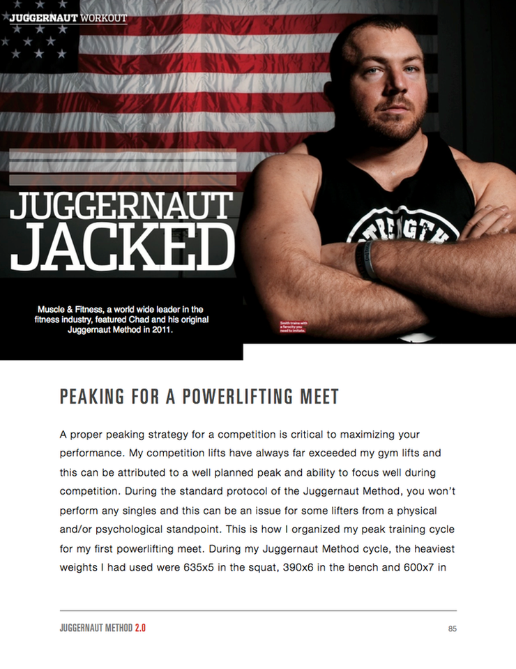 Juggernaut Training A Thoughtful Pursuit of Strength Juggernaut
